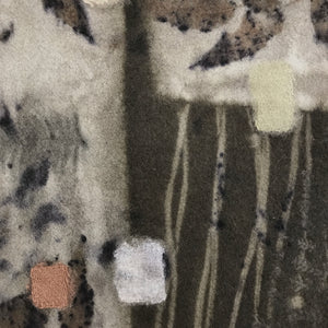 embellished vintage wool panel
