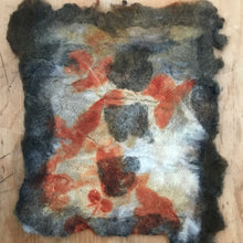 eco printed felt teapot rugs