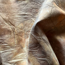 eco printed vintage silk fabric