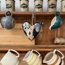 ‘tattered’ bird or heart hanger