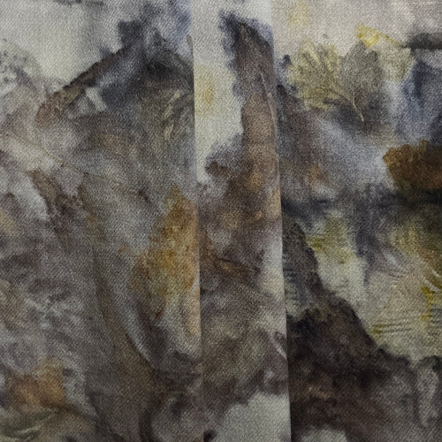 eco printed vintage wool fabric