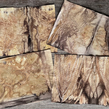 eco printed canvas - set of 4