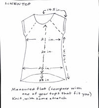 eco printed linen top