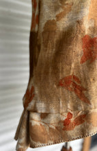 eco printed wool tunic