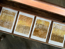 inspired by ancient frescoes - gelli printing with earth pigments