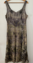 eco printed silk slip/dress