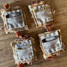 tiny brooch - rustic