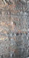 eco printed vintage silk fabric