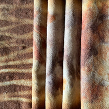 eco printed vintage wool fabric