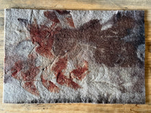 eco printed wool felt