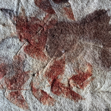 eco printed wool felt