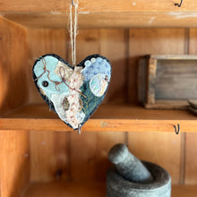 ‘tattered’ bird or heart hanger