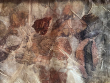 eco printed silk organza