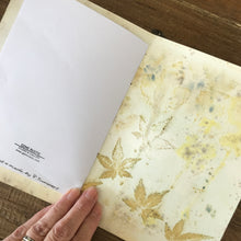 ecoprinted book or journal