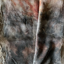 eco printed wool gauze