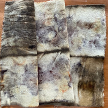 eco printed vintage wool fabric