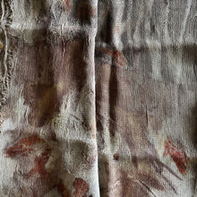 eco printed wool gauze