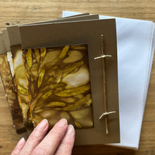 ecoprinted greeting card - twig