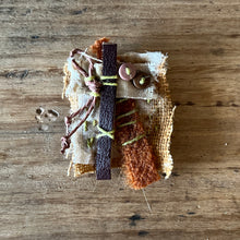 tiny brooch - rustic