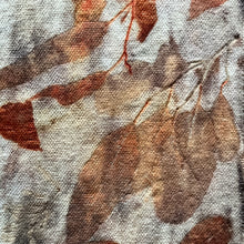 eco printed vintage wool fabric