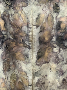 eco printed silk slip/dress