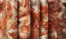 eco printed vintage wool fabric