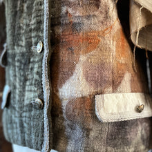eco printed wool jacket