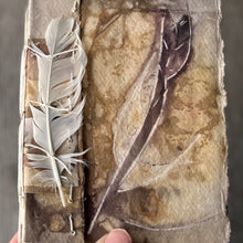 ecoprinted book/journal - feather