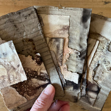 ecoprinted greeting card - rustic