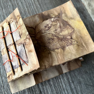 ecoprinted book/journal - twig
