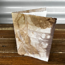 eco printed card - rustic