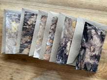 ecoprinted greeting card - twig