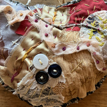 ‘tattered’ bird or heart hanger