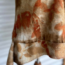 eco printed hand stitched tunic/sleeveless top