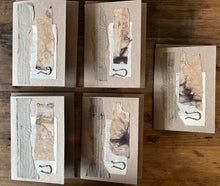 collaged greeting card - fragments