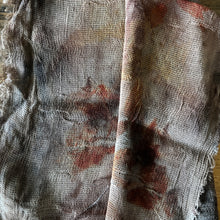 eco printed wool gauze