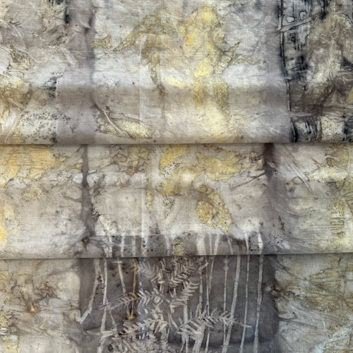 eco printed cotton fabric - 1