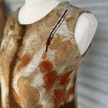 eco printed hand stitched tunic/sleeveless top