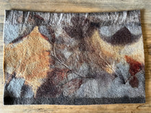 eco printed wool felt