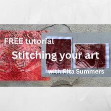 FREE tutorial - Stitching your art