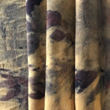 eco printed vintage wool fabric