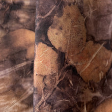 eco printed silk chiffon