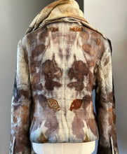 eco printed wool jacket