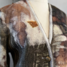 eco printed wool jacket