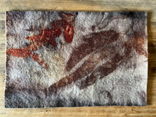 eco printed wool felt
