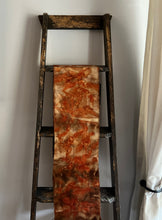 eco printed vintage wool fabric