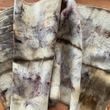 eco printed vintage wool fabric