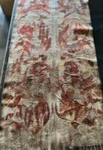 eco printed vintage wool fabric