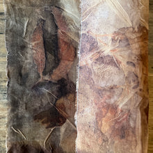 eco printed silk organza