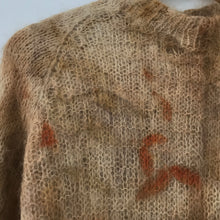 eco printed mohair jumper